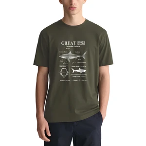 Anatomy Great White Shark Tasarım T-Shirt Köpekbalık Anatomisi Tasarım T-Shirt Köpekbalıklı Baskılı T-Shirt