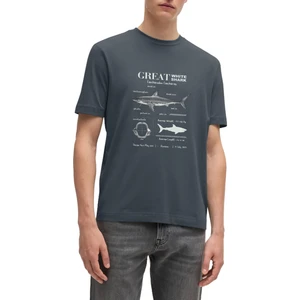 Anatomy Great White Shark Tasarım T-Shirt Köpekbalık Anatomisi Tasarım T-Shirt Köpekbalıklı Baskılı T-Shirt