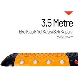 Eko Klasik Hız Kesici Set Kapaklı Plastik, Yol Kasisi 3,5 metre