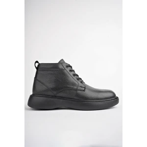 Bernard  Deri Bağcıklı Fermuarlı Kaymaz Taban Casual Erkek Bot