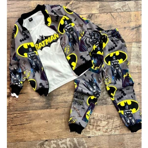 Rainbow Erkek Çocuk Batman Desenli 3lü Takım