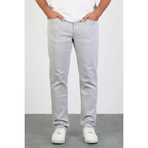 Hlt Jeans Erkek Gümüş Gri Regular Likralı Esnek Kot Pantolon HLTHE001980