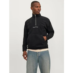 Jack Jones Jorvesterbro Fleece Quarter Zıp Noos Erkek Siyah Sweatshirt 12262981-02