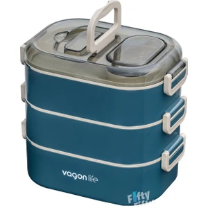 1450 ml 3 Kat Çelik 2 Kat Kullanılabilir Bento Lunch Box Yeni Nesil Sefer Tası