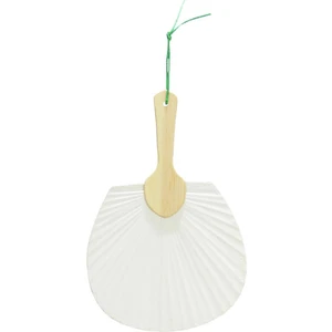 Beyaz Yelpaze Düz Kenarlı 19 cm