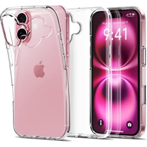 iPhone 16 Plus Kılıf Şeffaf Silikon Kamera Koruma Çıkıntılı Ultra İnce Slim