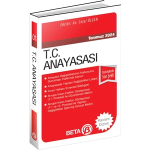 T.C. Anayasası Temmuz 2024 (Cep Boy)