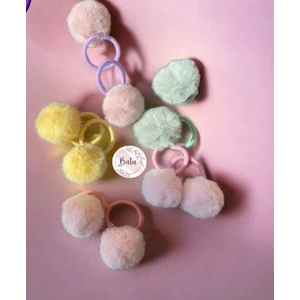 Batu Giyim Ponpon Lastikli Toka Seti