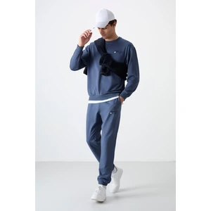 Tommy Life Petrol Casual O Yaka Lastik Paça Erkek Oversize Eşofman Takımı - 85120