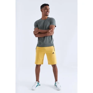 Tommy Life Hardal Gizli Fermuar Arka Cepli Bağcıklı Standart Kalıp Erkek Şort - 81136