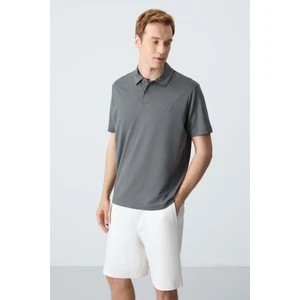 Tommy Life Tommy Life  Çağla Erkek Basic Logolu Standart Kalıp Triko Polo Yaka T-Shirt - 87748