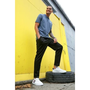 Tommy Life Tommy Life  Petrol Erkek Basic Logolu Standart Kalıp Triko Polo Yaka T-Shirt - 87748