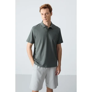 Tommy Life Çağla Basic Göğüs Logolu Standart Kalıp Triko Polo Yaka Erkek T-Shirt - 87768