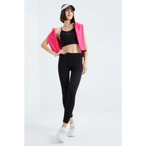 Tommy Life Tommy Life  Siyah Kadın Yüksek Bel Termal Slim Fit Dar Paça Tayt-94577