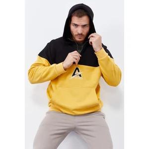 Tommy Life Hardal Erkek Yarım Fermuar Standart Kalıp Kapüşonlu Sweatshirt - 88033