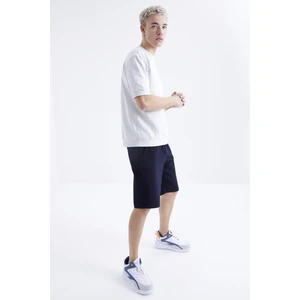 Tommy Life Lacivert Bağcıklı Standart Kalıp Basic Erkek Şort - 81212