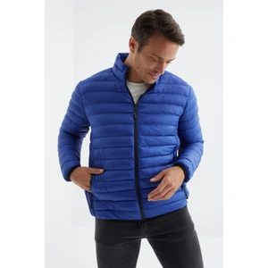 Tommy Life Saks Fermuarlı Standart Kalıp Soğuğa Dayanıklı Erkek Şişme Mont - 88166
