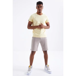 Tommy Life Koyu Bej Bağcıklı Standart Kalıp Basic Erkek Şort - 81212