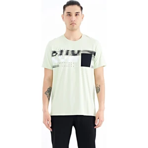 Tommy Life Açık Yeşil Ön Cep Detaylı Baskılı Standart Kalıp Erkek T-shirt - 88200