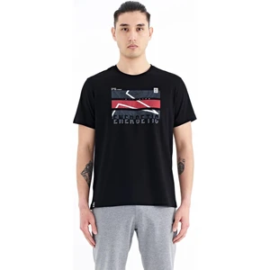 Tommy Life Siyah Yazı Baskılı O Yaka Standart Kalıp Erkek T-shirt - 88201