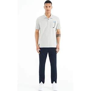 Tommy Life Lacivert Logo Nakış Detaylı Yan Cepli Standart Kalıp Erkek Eşofman Alt - 84967