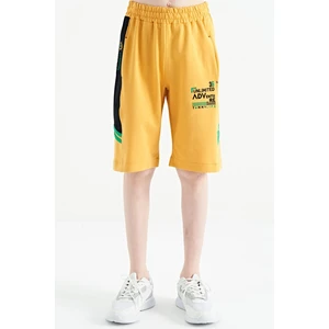 Tommy Life Hardal Nakış Desenli Bağcıklı Standart Kalıp Erkek Çocuk Şort - 11124