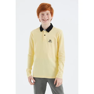 Tommy Life Sarı Polo Yaka Basic Erkek Çocuk T-Shirt - 11171