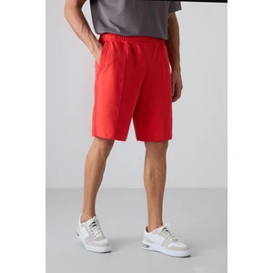 Tommy Life Tommy Life  Fiesta Pamuklu Kalın Yumuşak Dokulu Comfort Fit Basic Erkek Şort - 81261