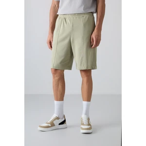 Tommy Life Tommy Life  Çağla Pamuklu Kalın Yumuşak Dokulu Comfort Fit Basic Erkek Şort - 81261