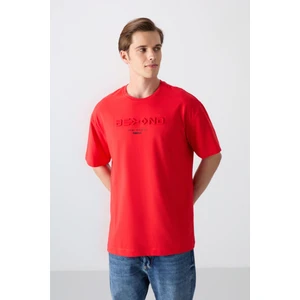 Tommy Life Fiesta Pamuklu Kalın Yumuşak Dokulu Oversize Fit Baskılı Erkek T-Shirt - 88328