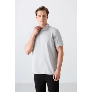 Tommy Life Taş Basic Logolu Standart Kalıp Triko Polo Yaka Erkek T-Shirt - 87748