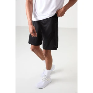 Tommy Life Siyah Polyester Kalın Yumuşak Comfort Fit Erkek Şort - 81271