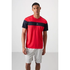 Tommy Life Kırmızı Polyester Nefes Alan Dokulu İnce Esnek Standart Fit Erkek Performans T-Shirt - 88396