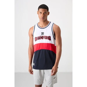 Tommy Life Tommy Life  Lacivert Polyester Nefes Alan Dokulu Ince Esnek Standart Fit Erkek Basketbol Atlet - 88395