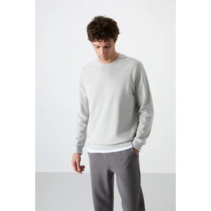 Tommy Life Taş Basic O Yaka Rahat Form Erkek Sweatshirt - 88053