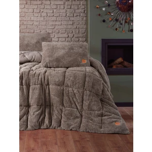 Cotton Box Çift Kişilik Peluş Yorgan Seti Bej 195X215 cm