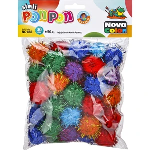 Nova Color NC-885 30 mm Simli Ponpon