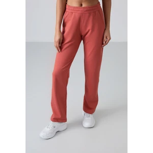 Tommy Life Tommy Life  Kiremit Yüksek Bel Cepli Rahat Form Klasik Paça Kadın Eşofman Alt - 94584