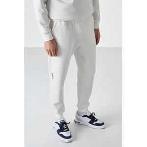 Tommy Life Ekru Bağcıklı Dar Paça Erkek Eşofman Alt - 84999