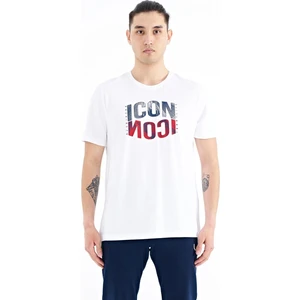 Tommy Life Tommy Life  Beyaz Yazı Baskılı O Yaka Standart Kalıp Erkek T-Shirt - 88174