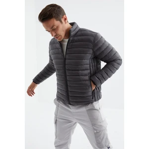 Tommy Life Tommy Life  Antrasit Fermuarlı Standart Kalıp Soğuğa Dayanıklı Erkek Şişme Mont - 88166
