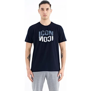 Tommy Life Tommy Life  Beyaz Yazı Baskılı O Yaka Standart Kalıp Erkek T-Shirt - 88174