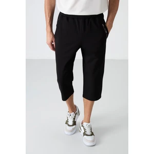 Tommy Life Tommy Life  Siyah Erkek Ön Cep Detaylı Standart Kalıp Klasik Paça Kapri-83092_1