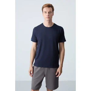 Tommy Life Tommy Life  Lacivert Erkek Basic Kısa Kol Standart Kalıp O Yaka T-Shirt - 87911