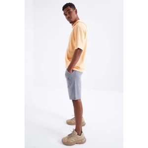 Tommy Life Tommy Life  Gri Melanj Bağcıklı Standart Kalıp Basic Erkek Şort - 81212