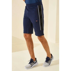 Tommy Life Tommy Life  İndigo Erkek Yan Şeritli Standart Kalıp Şort-81148