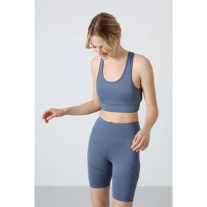 Tommy Life Tommy Life  Petrol Kadın Sırt Detaylı Slim Fit U Yaka Spor Büstiyer - 97120
