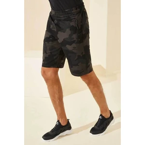 Tommy Life Tommy Life  Siyah Gölge Erkek Kamuflaj Desenli Standart Kalıp Şort-81157_1