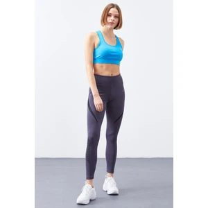 Tommy Life Tommy Life  Antrasit Kadın Yazı Baskılı Slim Fit Dar Paça Tayt-94539_1