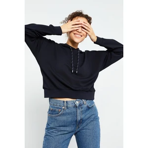 Tommy Life Tommy Life  Klasik Kapüşonlu Kadın Sweatshirt